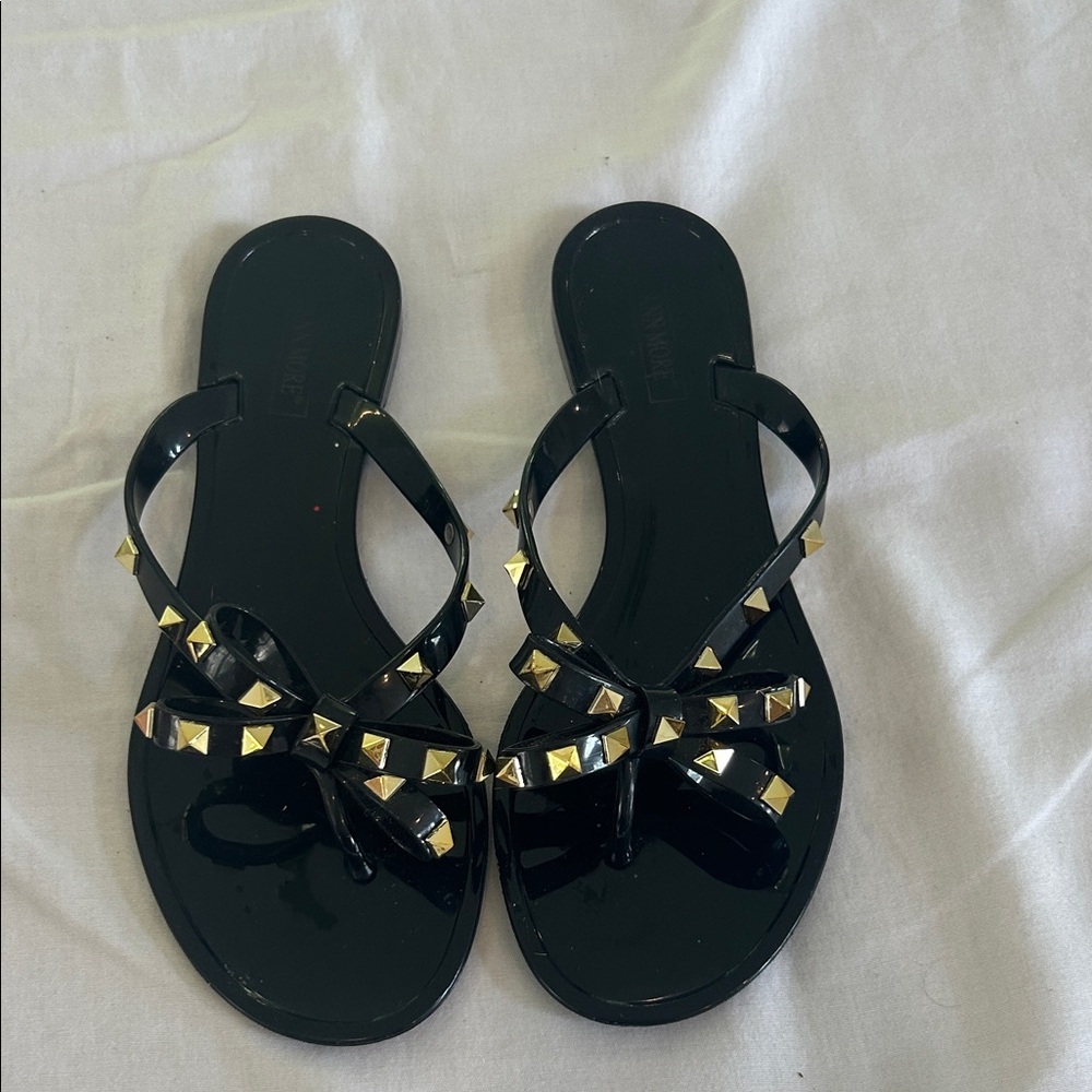 Black Studded lookalike Sandals